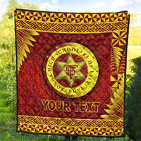 (Custom Personalised) Tonga High School Premium Quilt Simplified Version LT8 - Polynesian Pride
