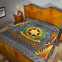 Tonga Vava'u High School Premium Quilt Simplified Version - Grey LT8 - Polynesian Pride