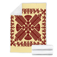 Hawaii Blanket - Queen Kapi'olani's Quilting Style Blanket - AH - Polynesian Pride