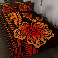 Polynesian Hibiscus Quilt Bed Set Hawaiian Style No.1 LT6 Red - Polynesian Pride