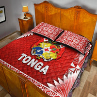 Tonga Coat Of Arms Quilt Bed Set Simplified Version - Red LT8 - Polynesian Pride