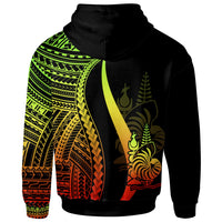 New Caledonia Hoodie Reggae Tentacle Tribal Pattern - Polynesian Pride