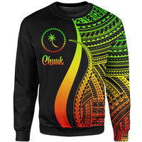 Chuuk Sweatshirt - Reggae Polynesian Tentacle Tribal Pattern Unisex Reggae - Polynesian Pride