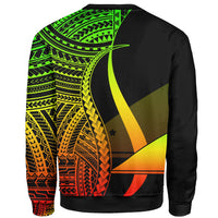 Tokelau Sweatshirt - Reggae Polynesian Tentacle Tribal Pattern - Polynesian Pride