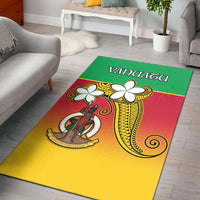 Vanuatu Novelty Area Rug Frangipani Tropical Spa Flower LT13 Red - Polynesian Pride