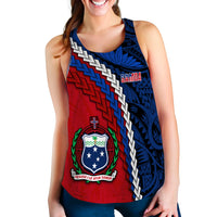 Samoa Polynesian Women Racerback Tank Quotes LT13 - Polynesian Pride