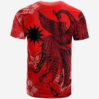 Marshall Islands Custom T Shirt Polynesian Phoenix Bird, Fairytales Bird Red - Polynesian Pride
