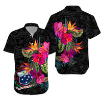 Samoa Polynesian Hibiscus Matching Dress and Hawaiian Shirt LT12 - Polynesian Pride