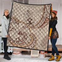 Solomon Islands Premium Quilt - Hibiscus Flowers Vintage Style - Polynesian Pride