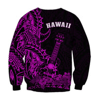 Hawaii Polynesian Sweatshirt Ukulele Purple LT13 - Polynesian Pride