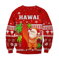Mele Kalikimaka Sweatshirt Santa Claus Hawaii Christmas LT13 - Polynesian Pride