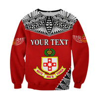 (Custom Personalised) Kolisi Tonga Sweatshirt College 'Atele Mate Ma'a Tonga LT13 - Polynesian Pride