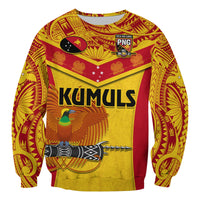 Papua New Guinea Rugby Sweatshirt PNG Kumuls Bird Of Paradise Yellow LT14 - Polynesian Pride