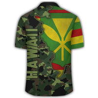 Kanaka Flag Camo Pattern Hawaiian Shirt - Chad Style - AH - Polynesian Pride
