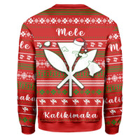 Hawaii Christmas Santa Claus Surf Sweatshirt - Fun Style - AH - Polynesian Pride