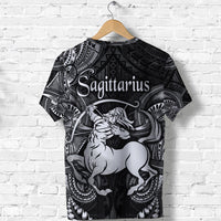 Sagittarius Zodiac Polynesian T Shirt Unique Style Black LT8 - Polynesian Pride