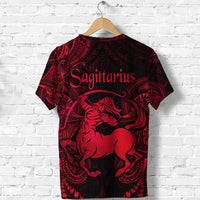 Sagittarius Zodiac Polynesian T Shirt Unique Style Red LT8 - Polynesian Pride