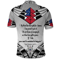 Samoa Black Saturday Polo Shirt 28 Dec 1929 Visual Arts LT9 - Polynesian Pride