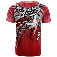 Vanuatu T Shirt Fanciful Forest Red Color - Polynesian Pride