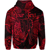 Custom Scorpio Zodiac Polynesian Hoodie Unique Style Red LT8 - Polynesian Pride