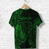 Scorpio Zodiac Polynesian T Shirt Unique Style Green LT8 - Polynesian Pride
