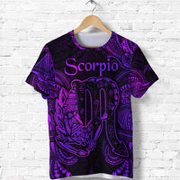 Scorpio Zodiac Polynesian T Shirt Unique Style Purple LT8 - Polynesian Pride