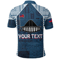 Customize F.A.S.T Samoa Mix Tapa Pattern Simple Style Polo Shirt LT7 - Polynesian Pride