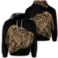 Simple Hoodie Gold Unisex Art - Polynesian Pride