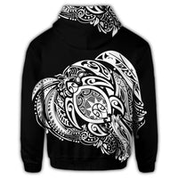 Simple Zip Hoodie White - Polynesian Pride