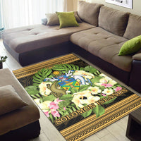 Solomon Islands Area Rug - Polynesian Gold Patterns Collection - Polynesian Pride