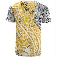 Traditional Polynesian Tribal Tattoo Retro T Shirt Yellow LT9 - Polynesian Pride