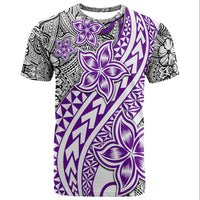 Traditional Polynesian Tribal Tattoo Retro T Shirt Purple LT9 Purple - Polynesian Pride