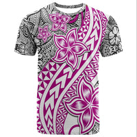 Traditional Polynesian Tribal Tattoo Retro T Shirt Pink LT9 Pink - Polynesian Pride