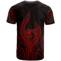 Guam T Shirt Guam Seal Chamorro Tribal Red Color - Polynesian Pride