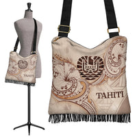 Tahiti Boho Handbag - Hibiscus Flowers Vintage Style - Polynesian Pride