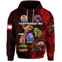 Custom Tahiti Eimeo Teahamai PC Hoodie Team Varua Ino Black LT8 Unisex Red - Polynesian Pride