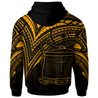 Tokelau Zip Hoodie Gold Color Cross Style - Polynesian Pride