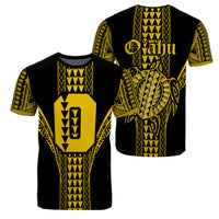 Oahu Island Polynesian T Shirt Comely Style AH Unisex Yellow - Polynesian Pride