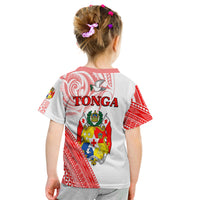 Tonga T Shirt Kid Tongan Pattern Blithesome LT13 - Polynesian Pride
