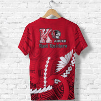 Kahuku Shool T Shirt Enthusiasm Red Raiders LT13 - Polynesian Pride