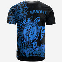 Hawaii Polynesian T Shirt Blue Sea Turtles Hawaiian LT13 - Polynesian Pride