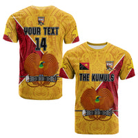 (Custom Text and Number) The Kumuls PNG T Shirt Papua New Guinea Polynesian Dynamic Style LT14 Adult Yellow - Polynesian Pride