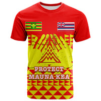 Custom Hawaii T Shirt Protect Mauna Kea LT6 Unisex Red - Polynesian Pride