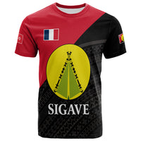 Sigave Chiefdom Wallis et Futuna T Shirt Polynesian Pattern and Flag LT13 Unisex Red - Polynesian Pride