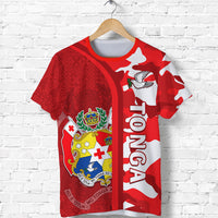Tonga Unique T Shirt Camouflage with Tongan Pattern LT13 - Polynesian Pride