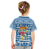 Fiji Polynesian T Shirt Kid Fijian Tapa Pattern LT13 - Polynesian Pride