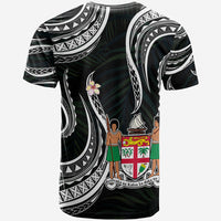 Fiji Coat of Arms T Shirt Polynesian mix Coconut Pattern LT13 - Polynesian Pride