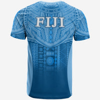 Fiji Faithful T Shirt Version Blue LT13 - Polynesian Pride