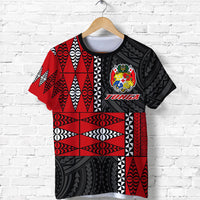Tonga T Shirt Tongan Pattern Mix Polynesian LT13 Unisex Red - Polynesian Pride