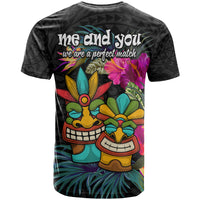 Tahiti Couple Tiki T Shirt Tropical Tribal We are Perfect Match LT9 - Polynesian Pride